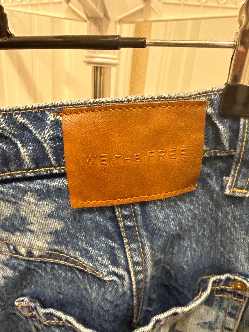 We the Free Good Luck Daisy Printed Barrel Jeans - Picture 3 of 9